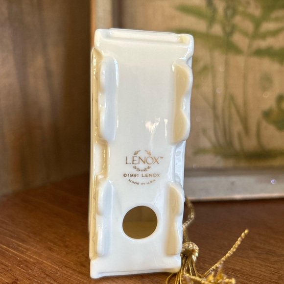 Lenox Christmas Ornament Yuletide Express Passenger Car Rare 1991, EUC Vintage - Picture 4 of 11